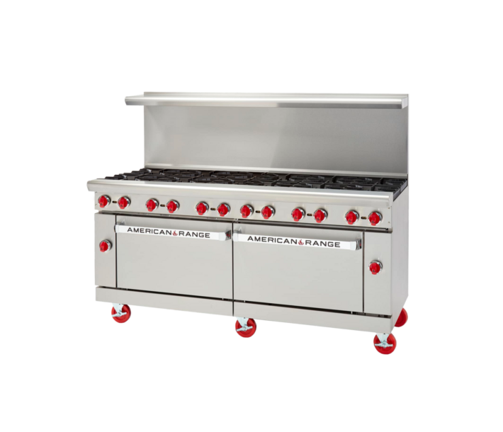 American Range AR-12 72" Heavy Duty Gas Range with 12 Burners - 454,000 BTU - USA
