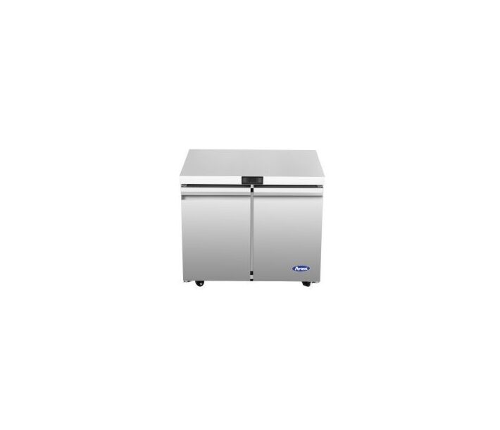 Atosa AUF36SD 36" Stainless Steel Two Door Undercounter Freezer – 8.7 Cu. Ft. - CA