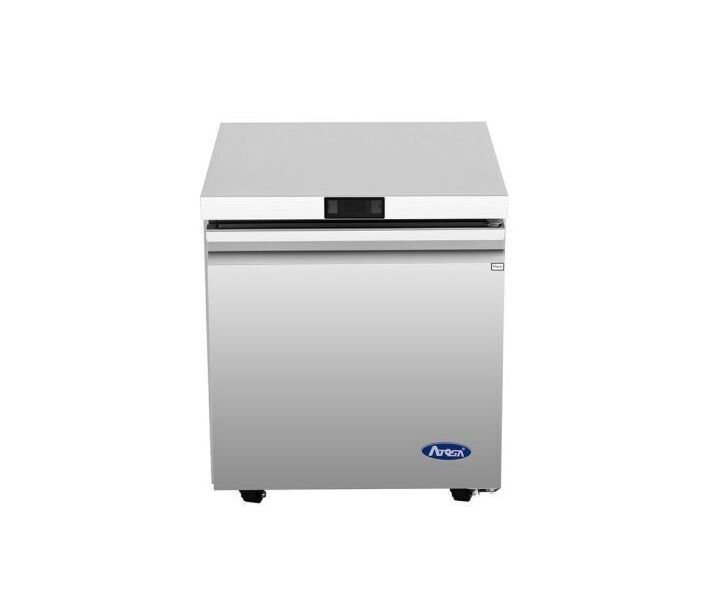 Atosa AUR27SD 27" Stainless Steel Single Door Undercounter Refrigerator with 7.15 cu.ft. Capacity - 115V - CA