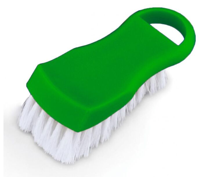 Omcan Plastic Cutting Board Brush - Green - CA