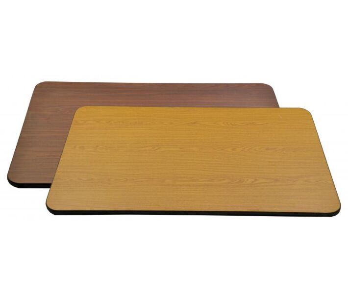 Omcan 30" x 48" x 1" Laminated Rectangular Table Top Reversible Oak/Walnut - CA