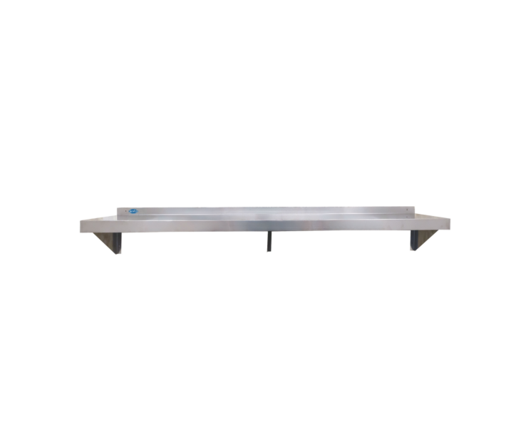 Zanduco 12" x 84" Stainless Steel Wall Shelf - CA