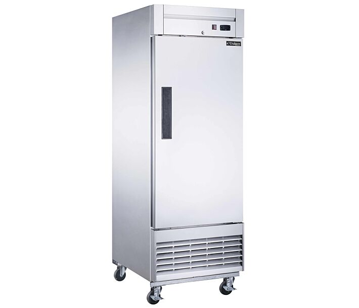 Dukers D28R 28" Stainless Steel Commercial Reach-In Refrigerator, 17.79 Cu. Ft. - 115V - USA
