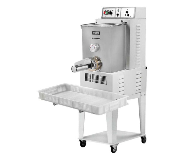 Avancini La Pastaia TR110 62 lb/hr Floor Model Pasta Machine with Trolley and Cutting Assembly - 1.5HP, 208V, 3Ph - USA
