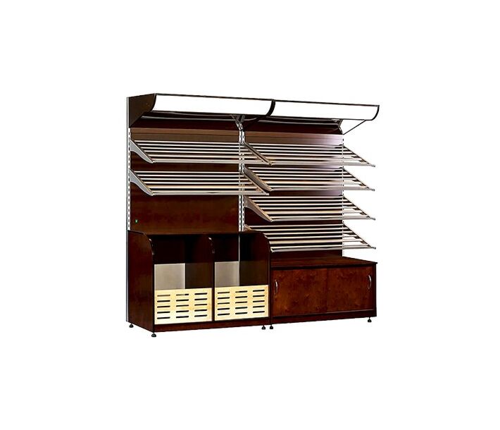 Frost Tech BL4-WBD 47" Non Refrigerated Bakery / Bread Wall Display Case - CA