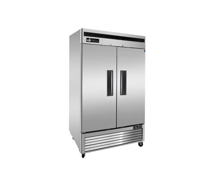 EFI X-Line C2-54VCX 54- Two Door Two Section Solid Reach-In Refrigerator- 47 cu.ft. - CA