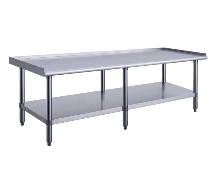 Dukers DCES-3072 Stainless Steel Equipment Stand - 24" x 72" x 30" - USA