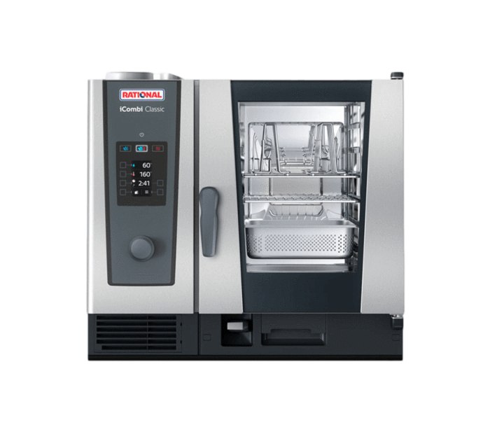 Rational iCombi Classic Single 6-Half Size Liquid Propane Combi Oven with Manual Controls - 120V - USA