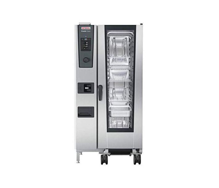 Rational iCombi Classic Single 20-Half Size Natural Gas Combi Oven with Manual Controls - 120V - USA