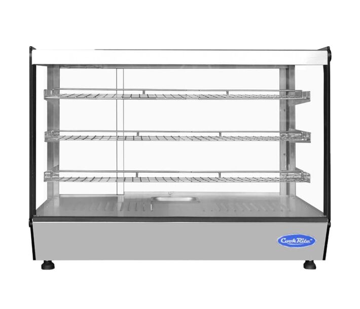Atosa CHDS-71 35" Square Glass Countertop Heated Display Case with 7.1 Cu. Ft. Capacity - 115V, 1650W - CA