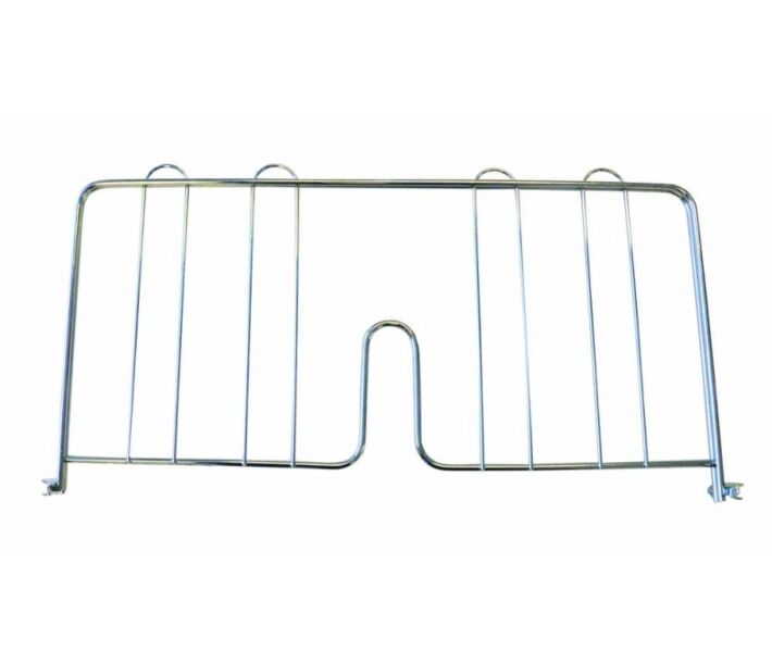 Zanduco 18" Pressure Fit Chrome Shelf Divider - NSF - CA