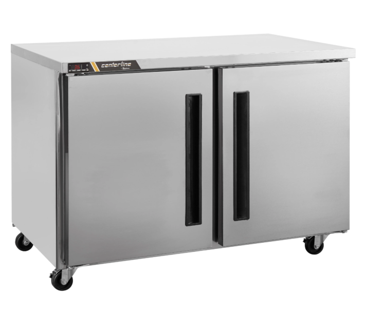 Centerline CLUC-48R-SD-LR 48" 2 Solid Doors Undercounter Refrigerator with 13.28 cu.ft. Capacity - 115V - CA