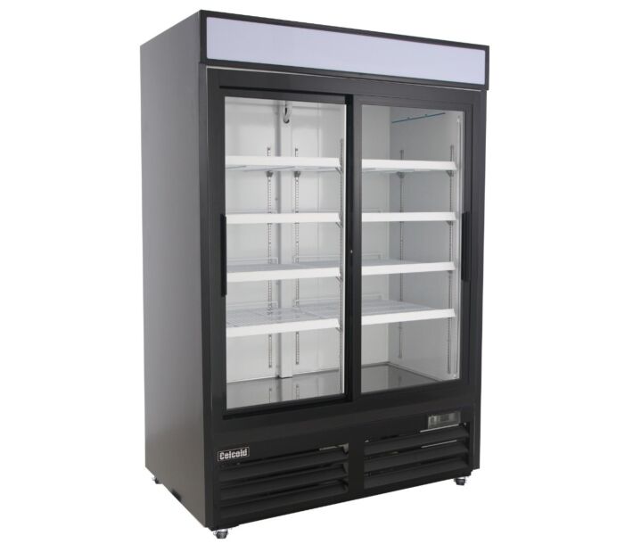 Celcold-CR48SGDM 53" Sliding Glass Door Reach-in Refrigerator - 48 Cu.Ft - CA
