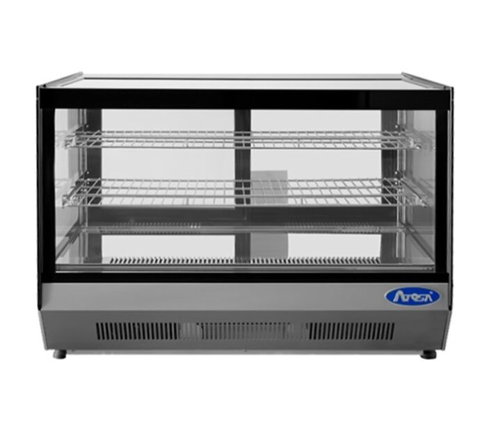 Atosa CRDS-56 35" Rear-Mounted Countertop Refrigerated Square Display Case with 5.6 Cu.FT Capacity - 115V - CA