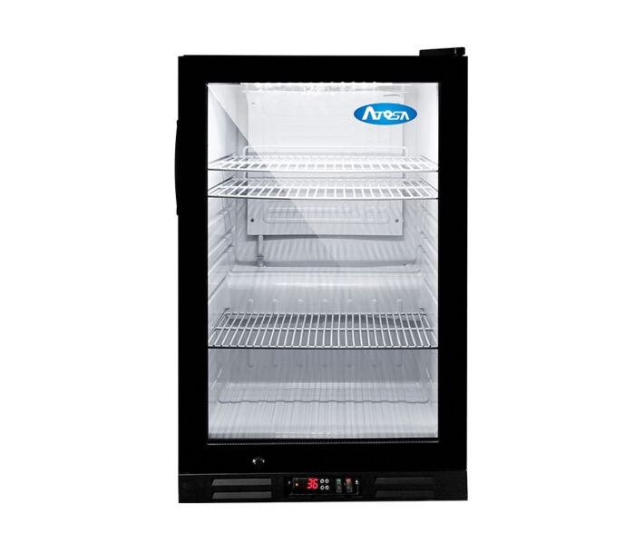 Atosa CTD-3T 17.25" Countertop Glass Door Refrigerated Merchandiser with 2.4 Cu.Ft Capacity - 115V - CA
