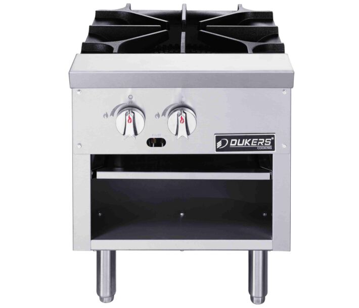 Dukers DCSPA1 Commercial Single Burner Gas Stock Pot Range - 80,000 BTU - USA