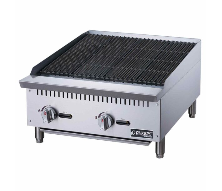 Dukers DCCB24 24" Commercial Gas Countertop Radiant Charbroiler - 70,000 BTU - USA