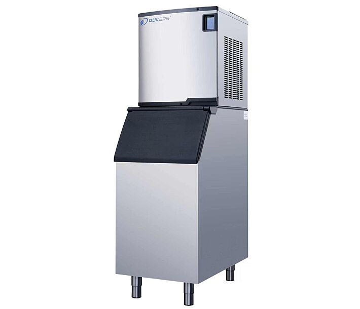 Dukers DIM-700A Commercial Ice Maker, 785 lbs/24h, Air Cooled, Cube Style - USA