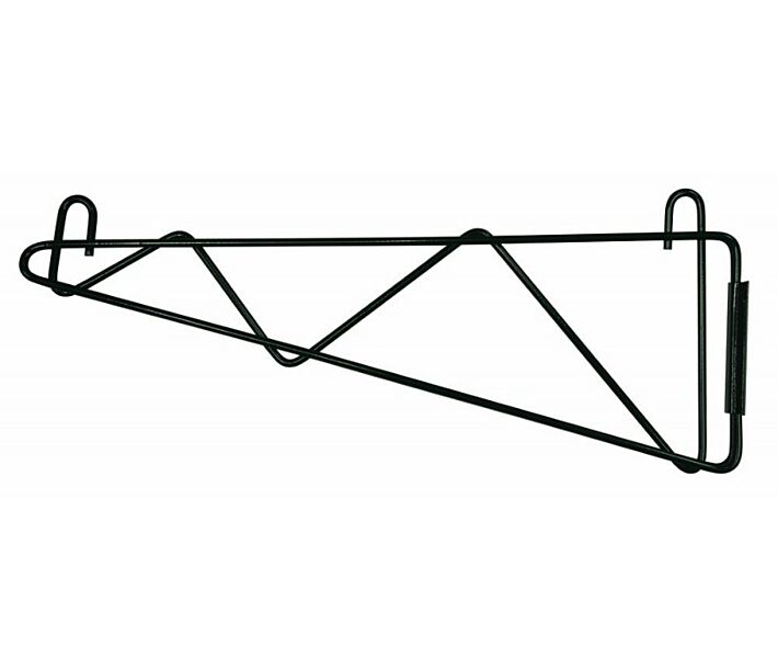 Zanduco 24" Epoxy Coated Wall Bracket for Wire Shelving - NSF - CA