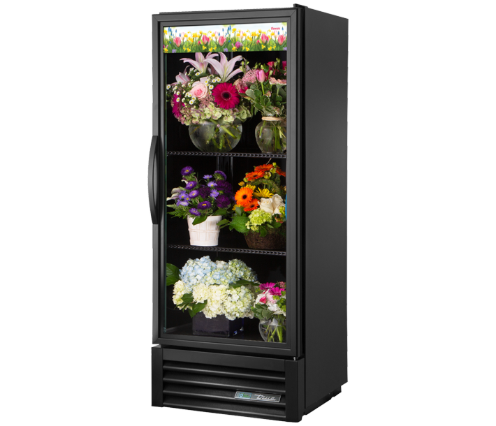 True GDM-12FC-HC~TSL01 24.87" Swing Glass Door Refrigerated Floral Merchandiser - CA