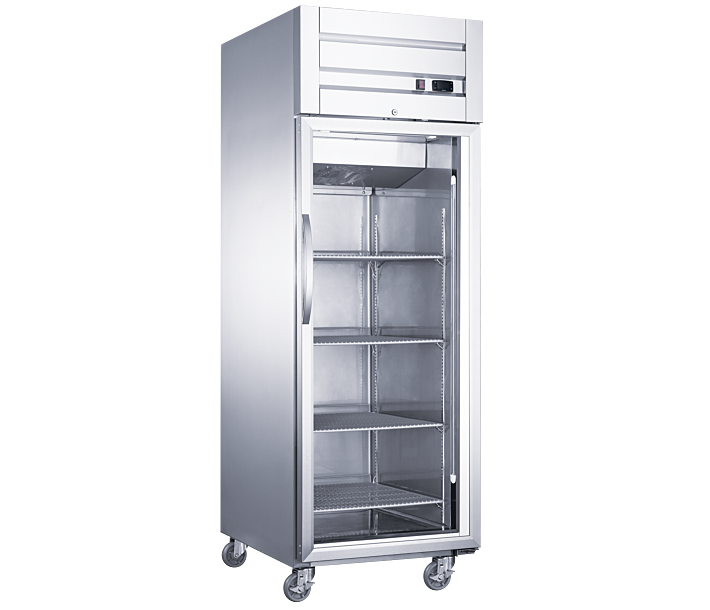 Dukers D28AR-GS1 Reach-In Refrigerator - Glass Door, 18.31 Cu. Ft. - USA