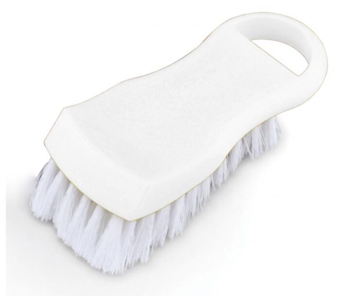 Omcan White Plastic Cutting Board Brush - USA