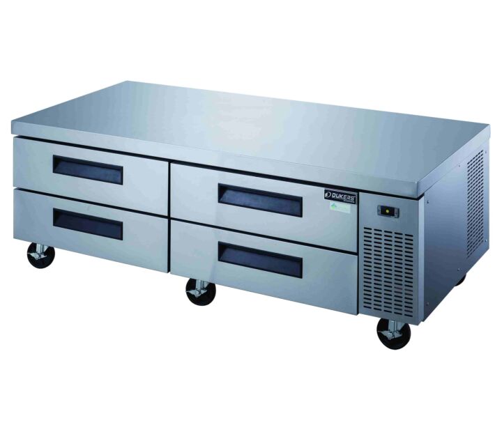 Dukers DCB72-D4 72" Two Drawer Commercial Refrigerator Chef Base - USA