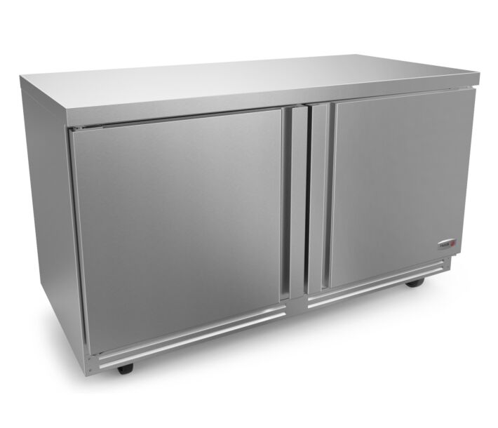 Fagor FUF-60-N 60" 2 Solid Doors Undercounter Freezer with 15 cu.ft. Capacity - 115V - USA