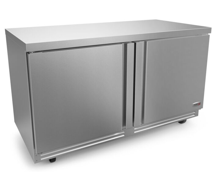 Fagor FUR-60-N 60" 2 Solid Doors Undercounter Refrigerator with 15 cu.ft. Capacity - 115V - CA