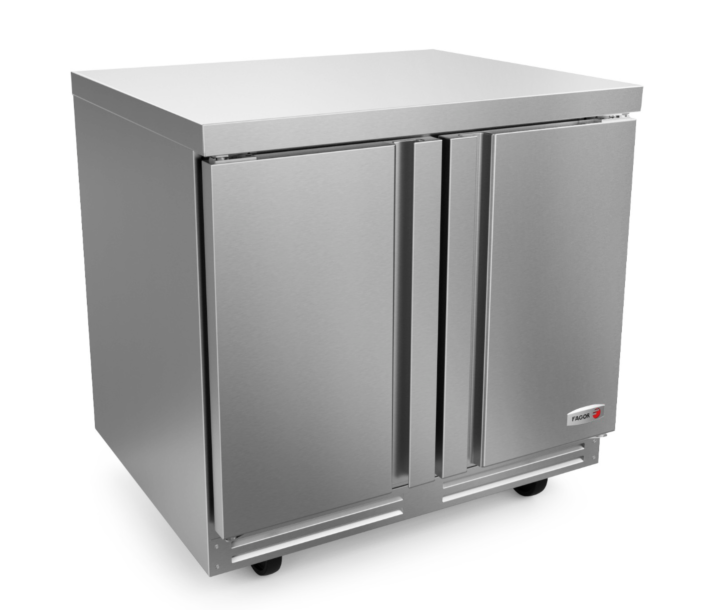 Fagor FUR-36-N 36" 2 Solid Doors Undercounter Refrigerator with 9 cu.ft. Capacity - 115V - CA