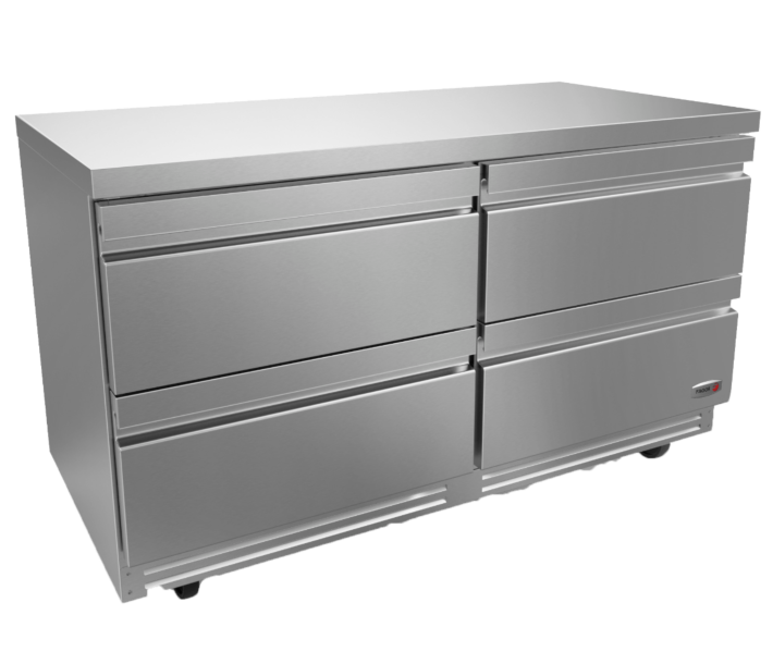 Fagor FUR-60-D4-N 60" Undercounter Refrigerator with Four Drawers and 20.6 cu.ft. Capacity – 115V - USA