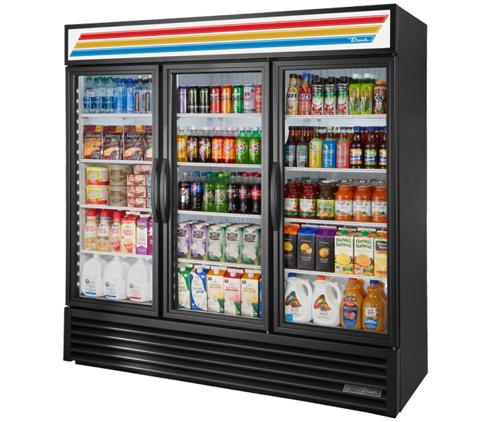 True GDM-72-HC~TSL01 78" Glass Swing Door Refrigeration Merchandiser - 115V, Energy Star Certified - USA