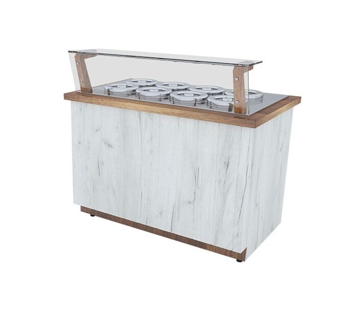 Frost Tech ML8-IGF 49" Pozzetti Gelato/Ice Cream Display Freezer with 8 Pans - 115V/220V - CA