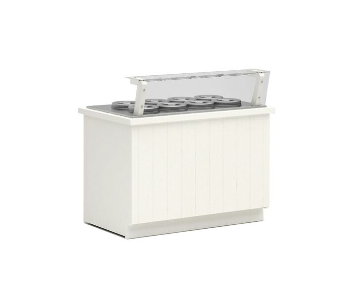 Frost Tech ML4-IGF 30.5" Pozzetti Gelato/Ice Cream Display Freezer with 4 Pans - 115V/220V - CA
