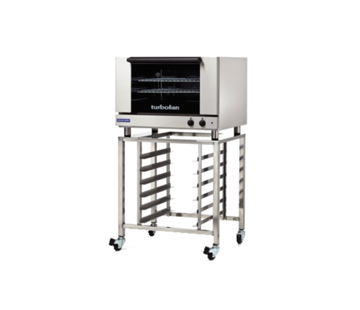 Turbofan E27M2/SK2731U 32" Full Size Sheet Pan Manual / Electric Convection Oven on a Stainless Steel Stand - CA