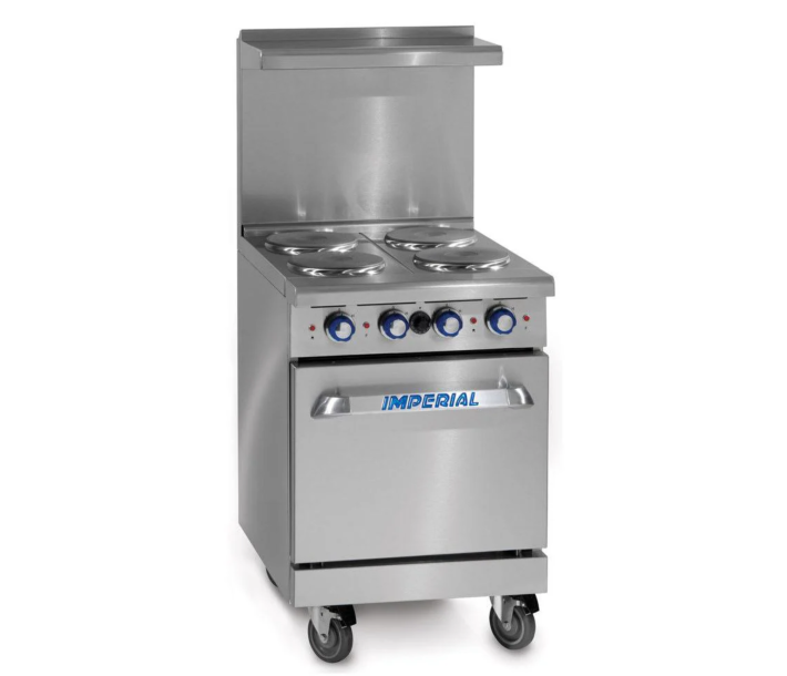 Imperial IR-4-E 24" Commercial Electric Range with 4-Burner and Oven - 208V - USA