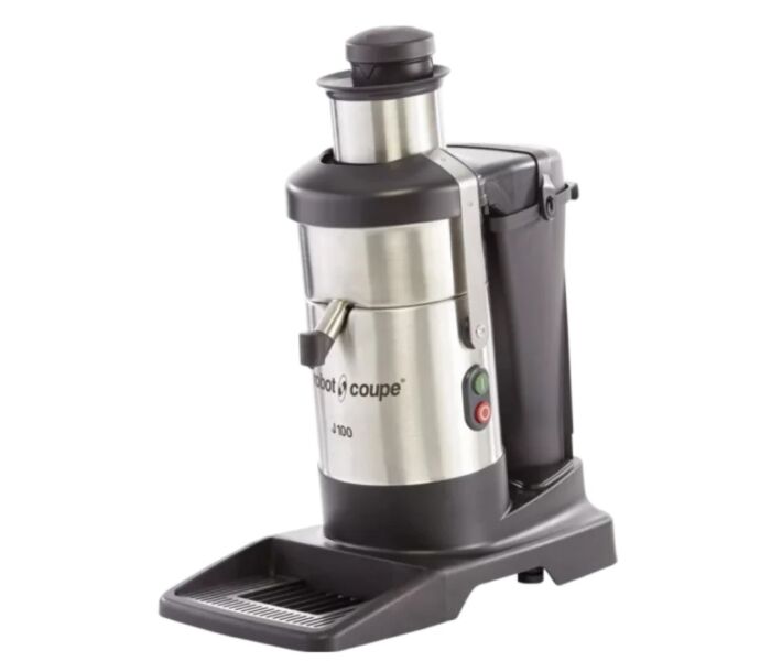 Robot Coupe J100 Stainless Steel Centrifugal Juicer with Auto-Feed, 7-Litre Bin - 1.3 HP, 120V - USA