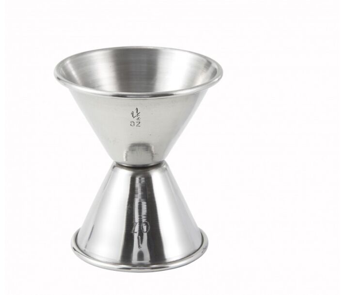 Winco J-4 Jiggers Steel 1 oz. X 1 1/2 oz. - CA