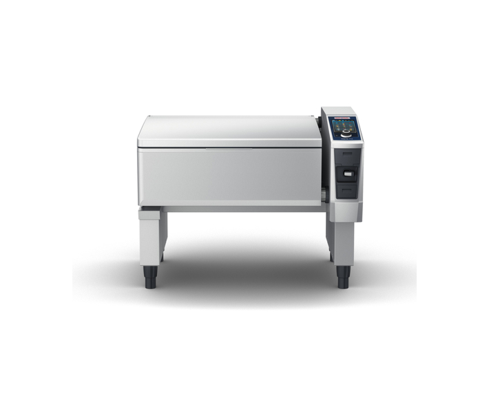 Rational iVario Pro LMX200DE XL Single Pan Electric Pressure Multi-Functional Cooking Center Tilting Skillet with 40 Gal. Capacity - 208-240V - CA