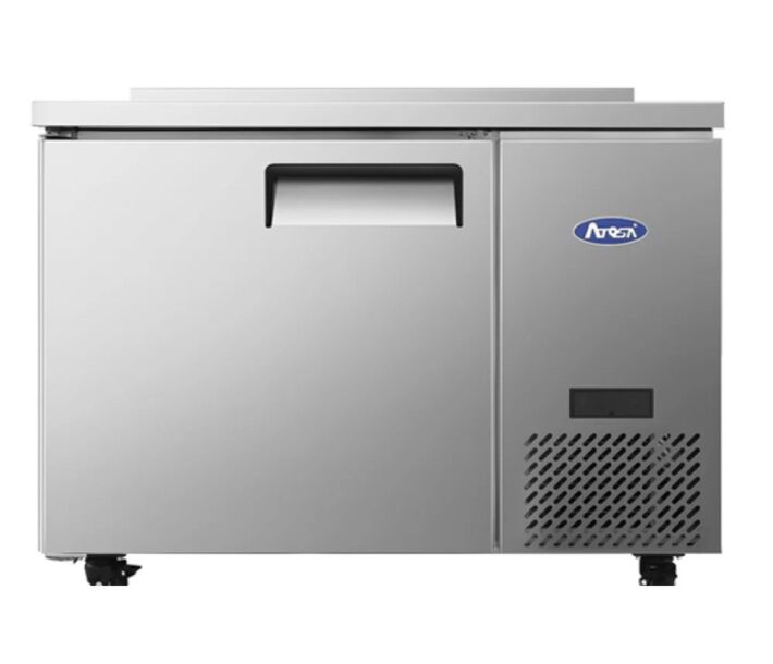 Atosa MGF44GR 44" Side Mount Solid Door Worktop Refrigerator with 9.7 cu.ft. Capacity - 115V - CA