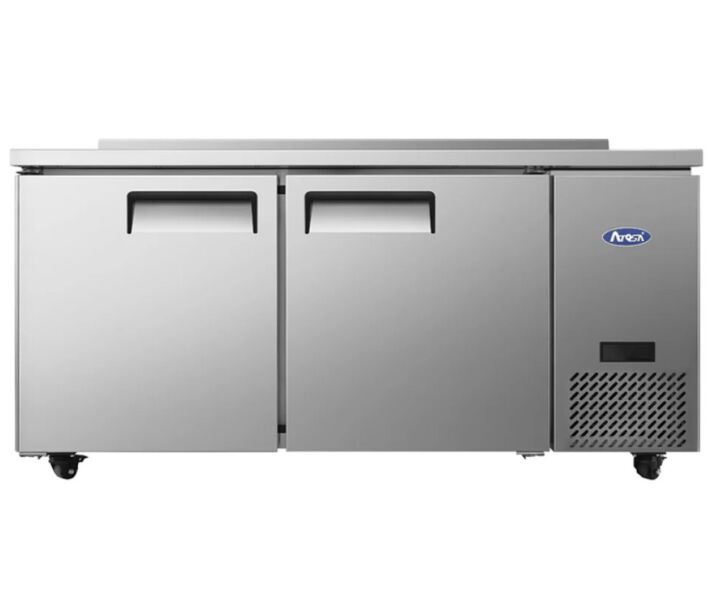 Atosa MGF67GR 67" Side Mount Solid 2 Door Worktop Refrigerator with 18.5 cu.ft. Capacity -115V - CA