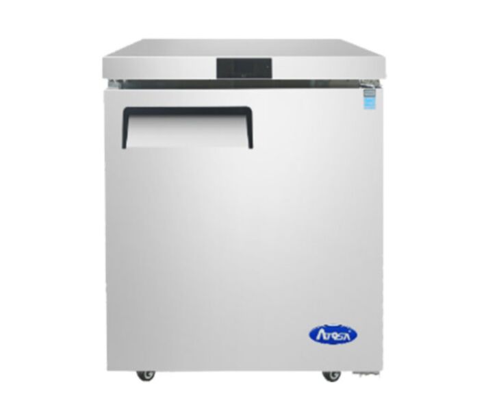 Atosa MGF8401GR 27" Single Right Hinged Solid Door Undercounter Refrigerator with 7.2 cu.ft. Capacity - 115V - CA