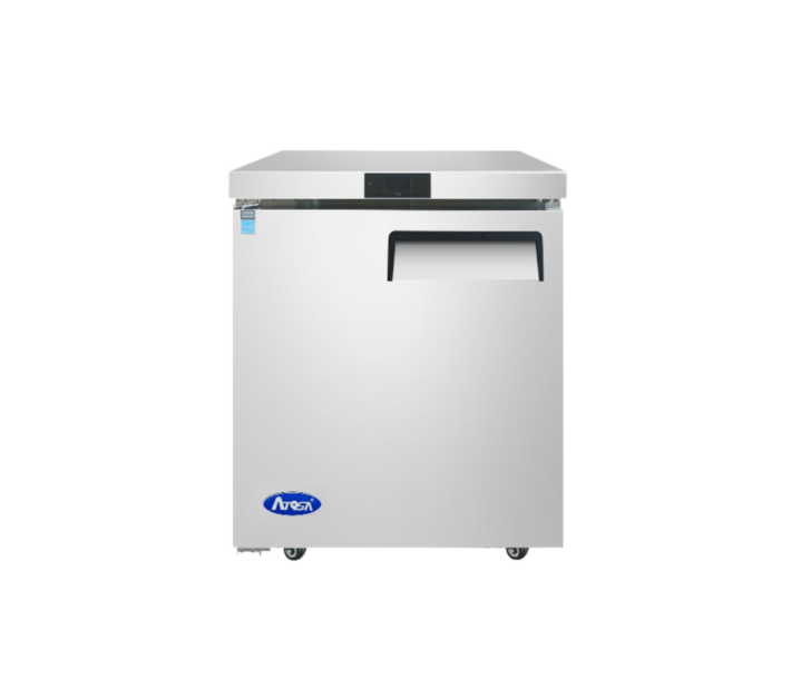 Atosa MGF8401GRL 27" Single Left-Hinged Solid Door Undercounter Refrigerator with 7.2 cu.ft. Capacity - 115V - CA
