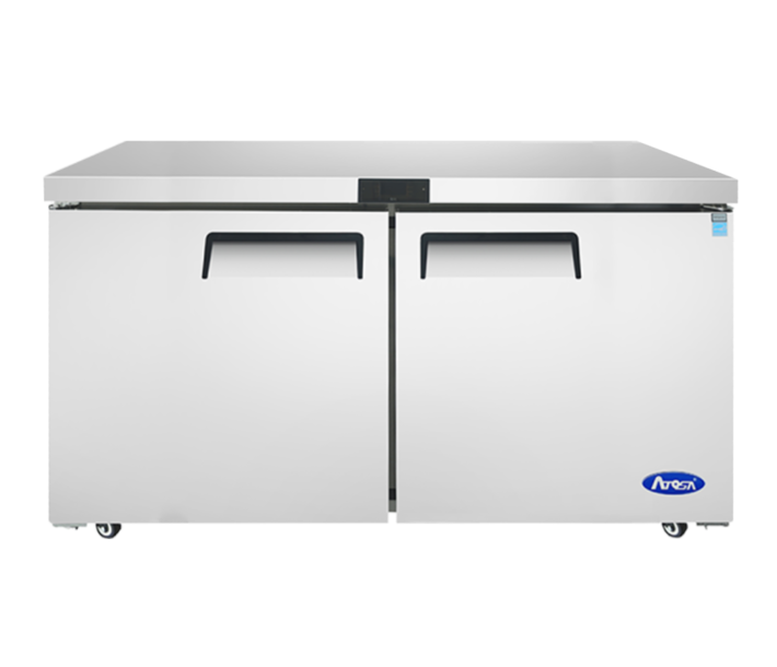 Atosa MGF8407GR 60" 2 Solid Doors Undercounter Freezer - 115V - CA