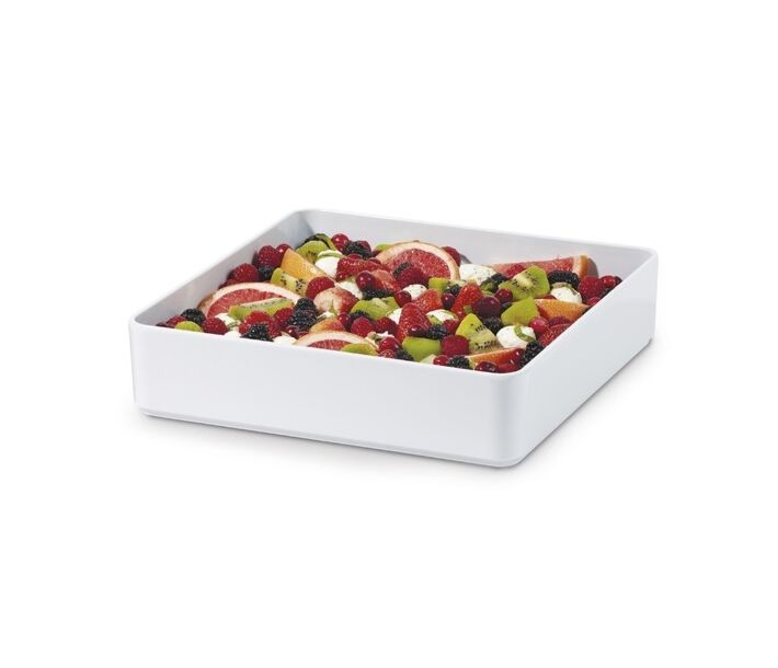 GET ML-85-W Milano™ 5.7 qt (5.8 qt Rim-Full), 12" Square Bowl, 2.75" Deep - 6/case - CA