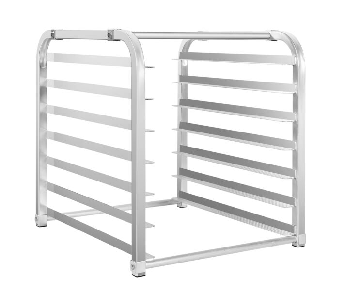 Atosa MPRA-7 7-Tier Sheet Aluminum Pan Rack / Bun Tray Rack with Curved Top - CA