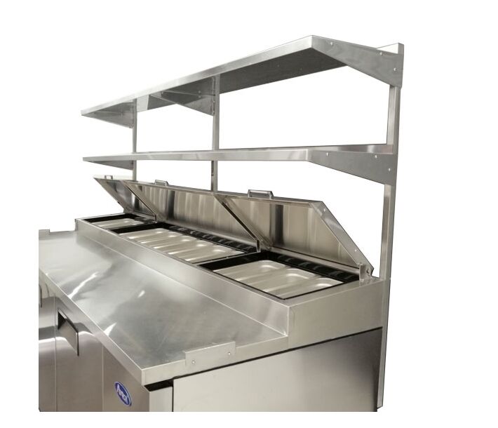 Atosa MROS-93P Stainless Steel Overshelf for 93" Pizza Prep Table - CA