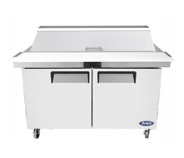 Atosa MSF8303GR 60" 16 Pan Refrigerated Sandwich Prep Table - CA