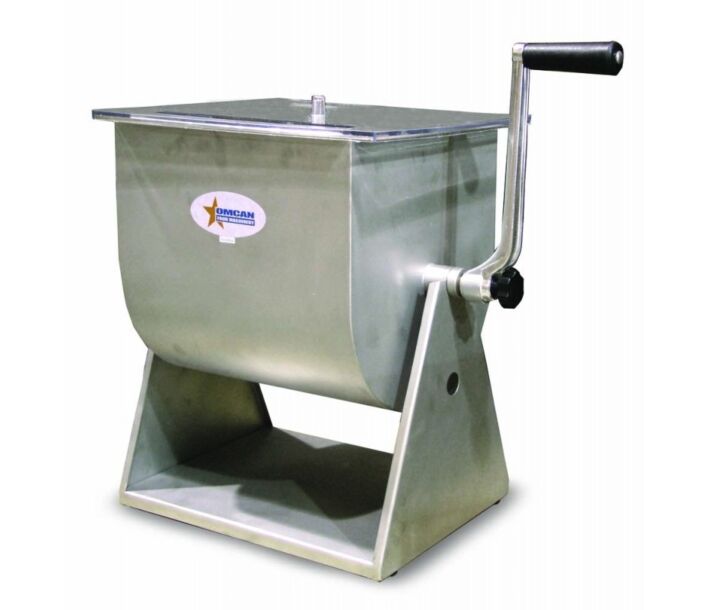 Omcan Manual Tilting Meat Mixer with 44-lb Capacity - Clearance - USA