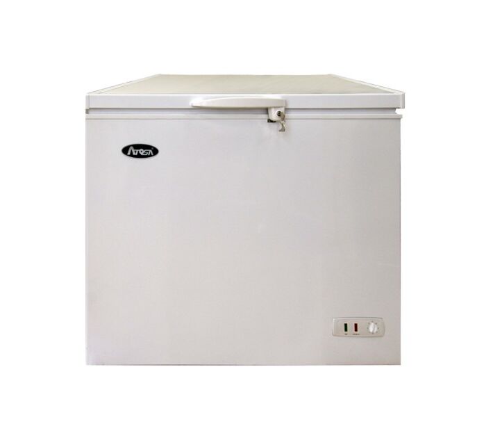 Atosa MWF9010GR 40.5" Side-Mounted Chest Freezer with Solid Flat Top and 9.6 Cu.Ft. Capacity - 115V, 173W - CA